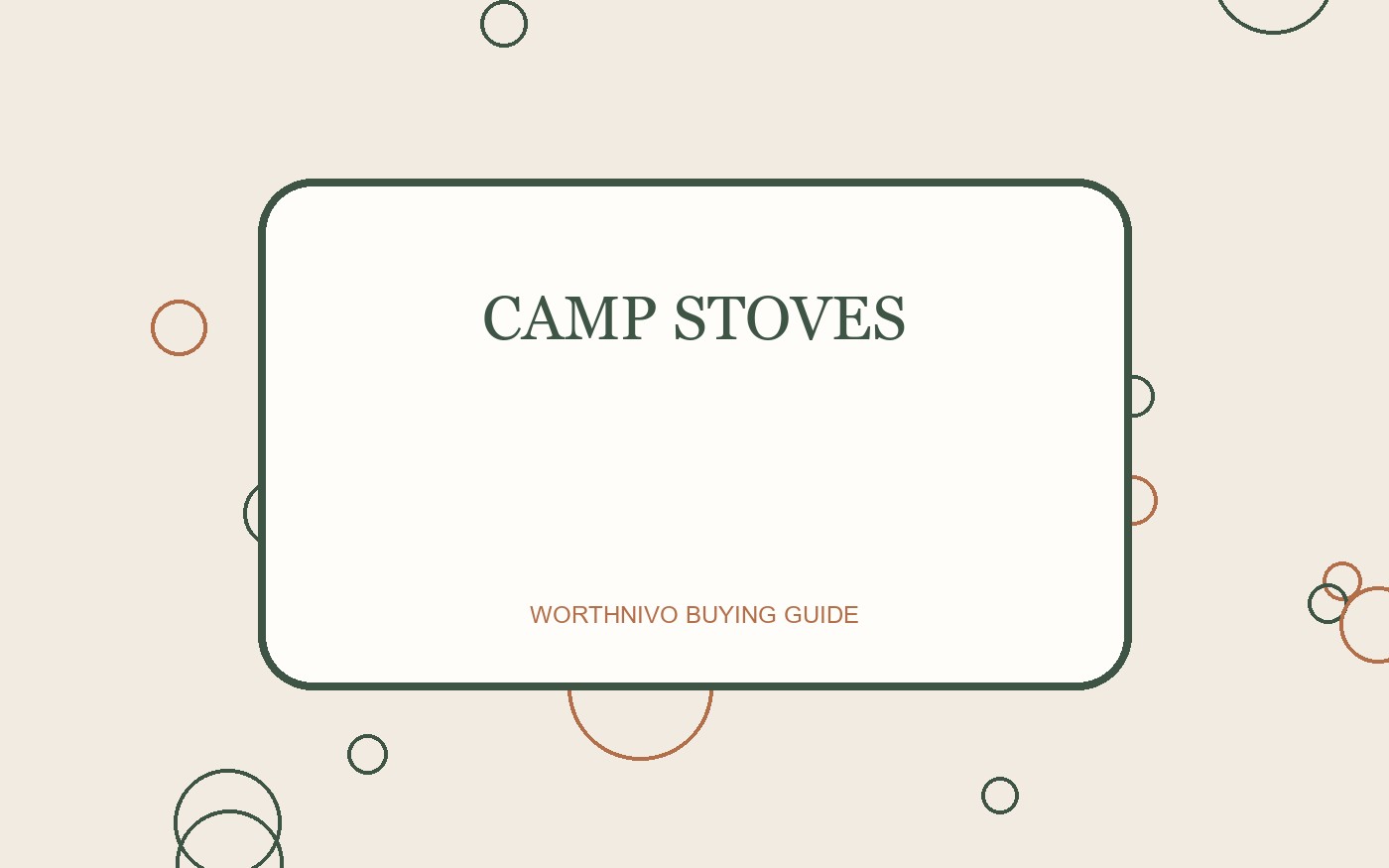 Camp Stoves buying guide image