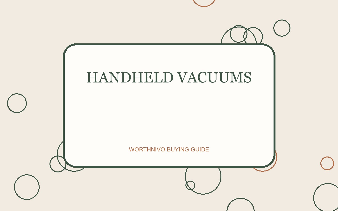 Handheld Vacuums buying guide image
