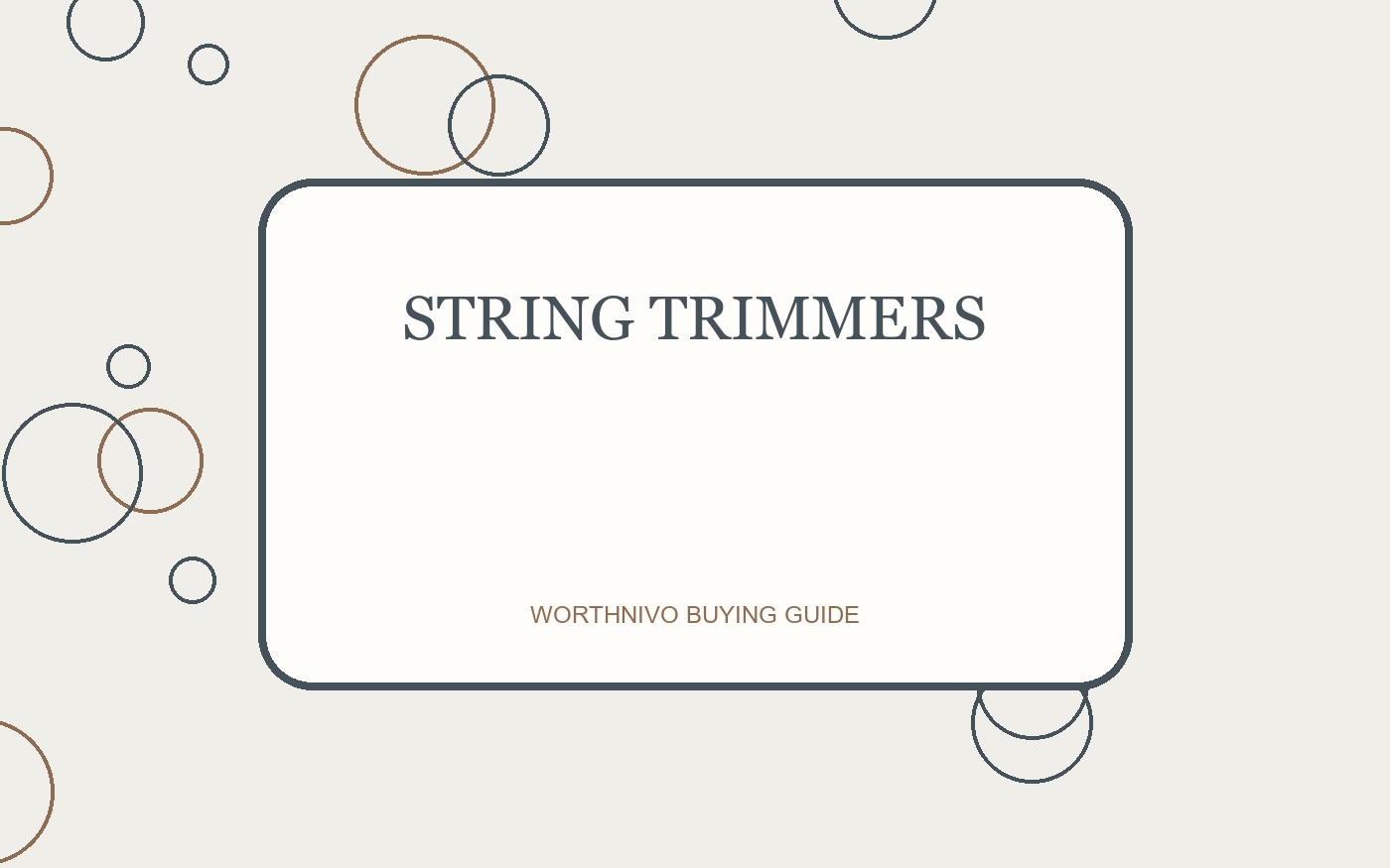 String Trimmers buying guide image
