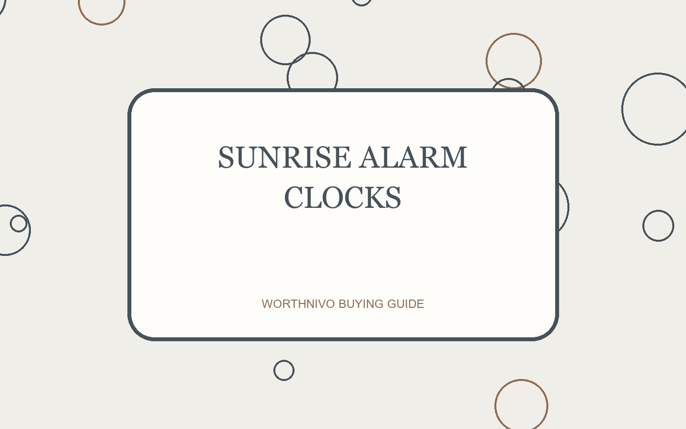 Sunrise Alarm Clocks buying guide image