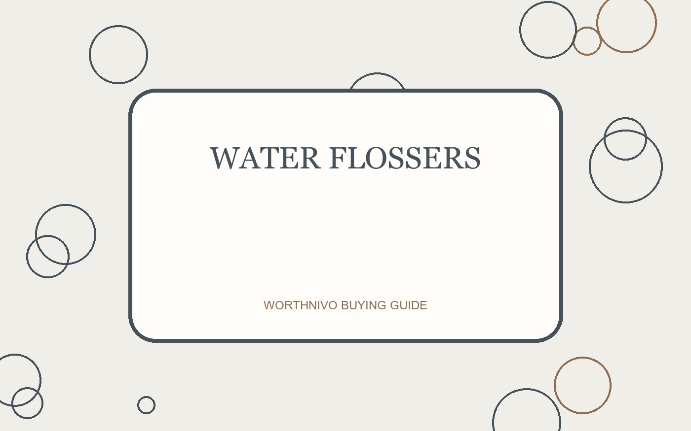 Water Flossers buying guide image