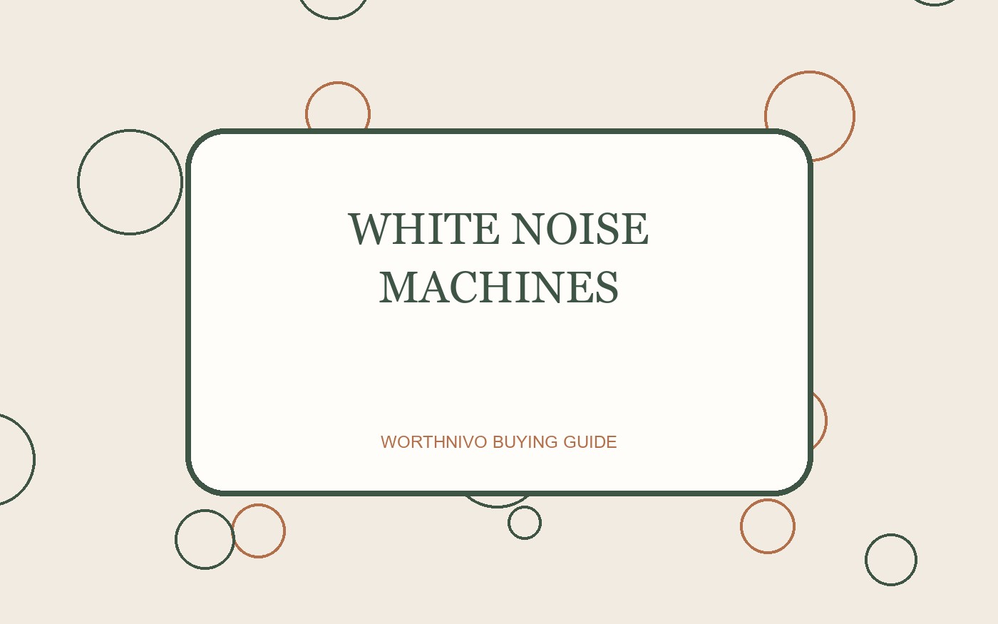 White Noise Machines buying guide image